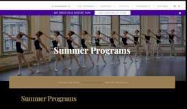 
							         Summer Programs - American Ballet Theatre								  
							    