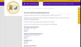 
							         Summer Reading/Assignments - Richmond County School System								  
							    