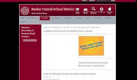
							         Summer Recreation & Summer Band Lessons - Barker Central School								  
							    