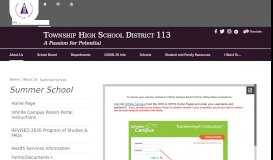 
							         Summer School / Infinite Campus Parent Portal Instructions								  
							    