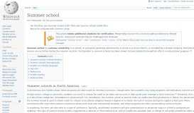 
							         Summer school - Wikipedia								  
							    