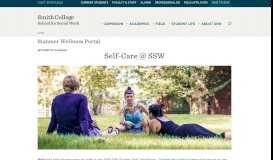 
							         Summer Wellness Portal | School for Social Work								  
							    