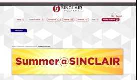 
							         Summer@Sinclair - Sinclair Community College								  
							    