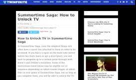 
							         Summertime Saga: How to Unlock TV - Twinfinite								  
							    