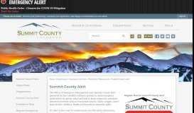 
							         Summit County Alert | Summit County, CO - Official Website								  
							    