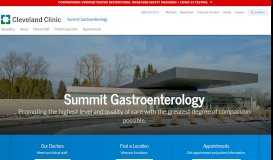 
							         Summit Gastroenterology | Cleveland Clinic								  
							    
