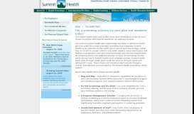 
							         Summit Health | For Health Plans								  
							    