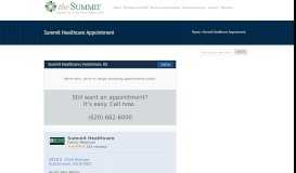 
							         Summit Healthcare Appointment | The Summit								  
							    