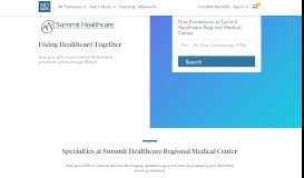 
							         Summit Healthcare Regional Medical Center - MDsave								  
							    