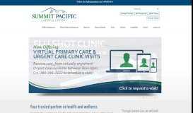 
							         Summit Pacific Medical Center – Your partner in health and wellness.								  
							    