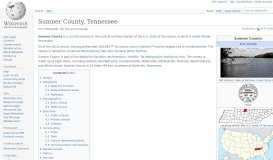 
							         Sumner County, Tennessee - Wikipedia								  
							    