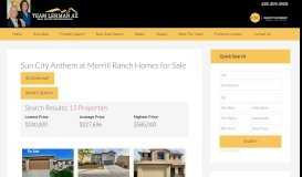 
							         Sun City Anthem at Merrill Ranch Homes for Sale - Team Lehman AZ								  
							    