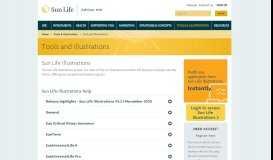 
							         Sun Life Advisor Site - Tools & illustrations								  
							    