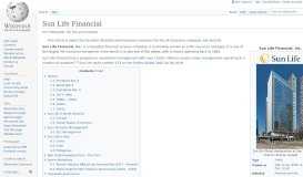 
							         Sun Life Financial - Wikipedia								  
							    