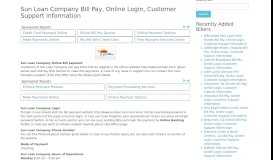 
							         Sun Loan Company Bill Pay, Online Login, Customer Support ...								  
							    
