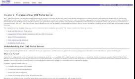 
							         Sun ONE Portal Server 6.0 Deployment Guide: Chapter 1 Overview of ...								  
							    