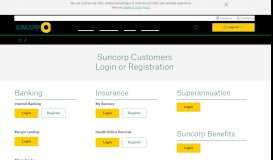 
							         Suncorp Customers Login								  
							    