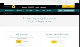 
							         Suncorp Insurance Customers Login								  
							    