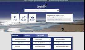 
							         Sunderland City Council: Sunderland Home Page								  
							    