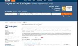 
							         SunExpress - Flug-Shop, Flüge und Billigflüge online buchen								  
							    
