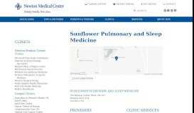 
							         Sunflower Pulmonary and Sleep Medicine - Newton Medical Center								  
							    