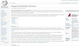 
							         Sungard Availability Services - Wikipedia								  
							    
