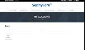 
							         SunnyCare® | My Account								  
							    