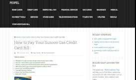
							         Sunoco Card Bill | Sunoco.AccountOnline.com - peopel315								  
							    