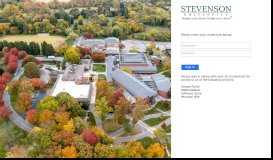 
							         SUnow Portal - Stevenson University								  
							    