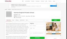 
							         Sunrise English Private School (Reviews) Abu Dhabi, UAE - Edarabia								  
							    