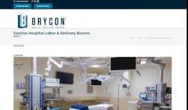 
							         Sunrise Hospital Labor & Delivery Rooms | Brycon								  
							    