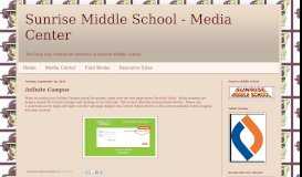 
							         Sunrise Middle School - Media Center: Infinite Campus								  
							    