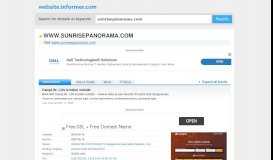 
							         sunrisepanorama.com at Website Informer. Login. Visit ...								  
							    