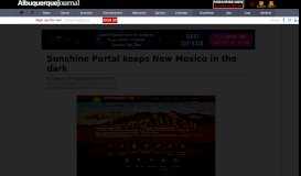 
							         Sunshine Portal keeps New Mexico in the dark » Albuquerque Journal								  
							    