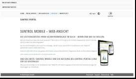 
							         Suntrol mobile Web-Ansicht - Suntrol Portal								  
							    