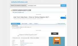 
							         sunwager.com at Website Informer. SUN WAGER. Visit SUN ...								  
							    