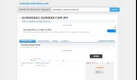 
							         sunweba1.sunway.com.my at WI. Sunway Group Portal								  
							    