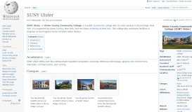 
							         SUNY Ulster - Wikipedia								  
							    