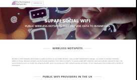 
							         SupaFi Social WiFi | Public WiFi Providers | Performance Networks								  
							    