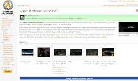 
							         Super 8 Interactive Teaser - Combine OverWiki, the original Half-Life ...								  
							    
