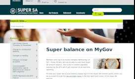 
							         Super balance on MyGov | Super SA								  
							    