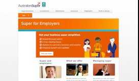 
							         Super For Employers - AustralianSuper								  
							    