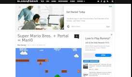 
							         Super Mario Bros. + Portal = Mari0 - SlashGear								  
							    