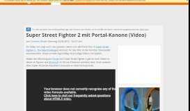 
							         Super Street Fighter 2 mit Portal-Kanone (Video) - Spieletipps								  
							    