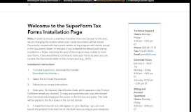
							         SuperForm Tax Forms Installation - Bloomberg Tax ...								  
							    