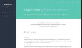 
							         SuperHero API								  
							    