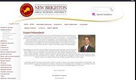
							         Superintendent | Administration | New Brighton Area School District								  
							    