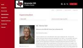 
							         Superintendent / Steven Self - Muenster ISD								  
							    