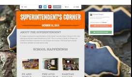 
							         Superintendent's Corner | Smore Newsletters								  
							    
