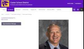 
							         Superintendent's Message / Superintendent's Message								  
							    
